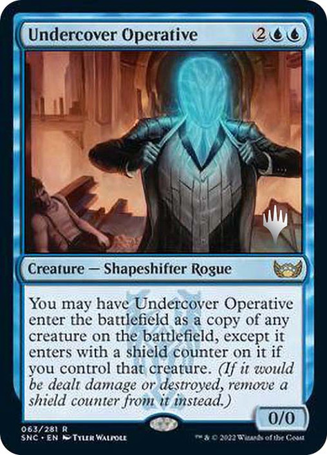 Undercover Operative (Promo Pack) (Streets of New Capenna)\nPromo: Planeswalker Stamped\nSingle\nMagic The Gathering