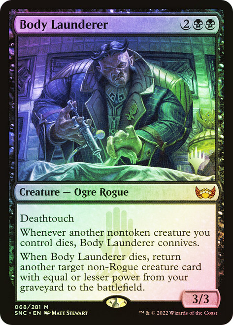 Body Launderer (Promo Pack) (Streets of New Capenna)
Promo
Single
Magic: The Gathering