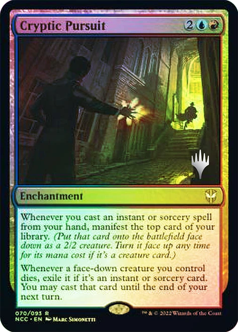 Cryptic Pursuit (Promo Pack) (Streets of New Capenna Commander)
Promo
Single
Magic: The Gathering