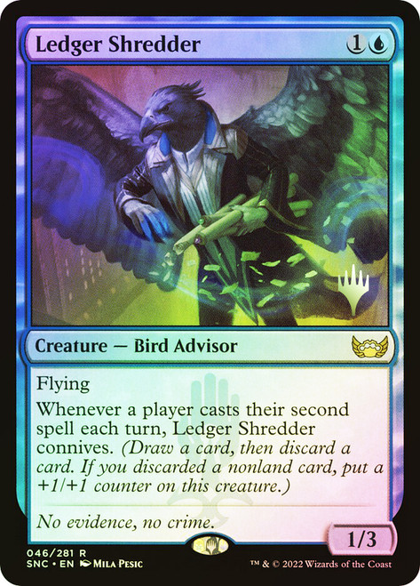 Ledger Shredder (Promo Pack) (Streets of New Capenna)
Promo
Single
Magic: The Gathering