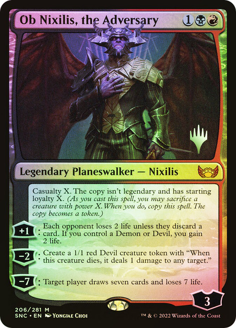 Ob Nixilis, the Adversary (Promo Pack) (Streets of New Capenna)
Promo
Single
Magic: The Gathering