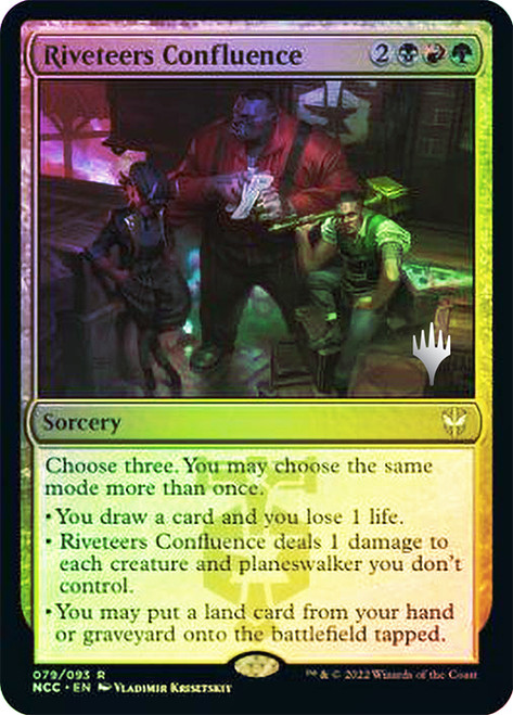 Riveteers Confluence (Promo Pack) (Streets of New Capenna Commander)
Promo
Single
Magic: The Gathering