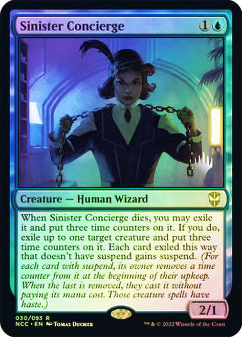 Sinister Concierge (Promo Pack) (Streets of New Capenna Commander)
Promo
Single
Magic: The Gathering