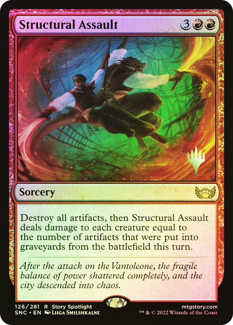 Structural Assault (Promo Pack) (Streets of New Capenna)
Promo
Single
Magic: The Gathering
