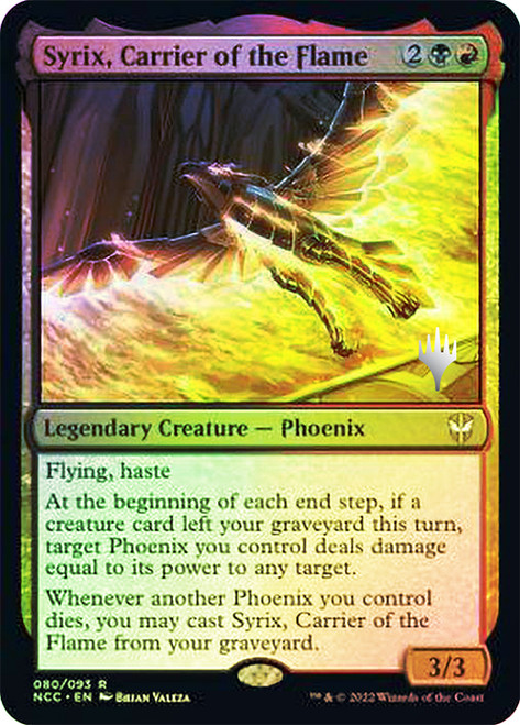【珍品】mtg フィラーカード Syrix, Carrier of the Flame | Streets of New Capenna Commander
