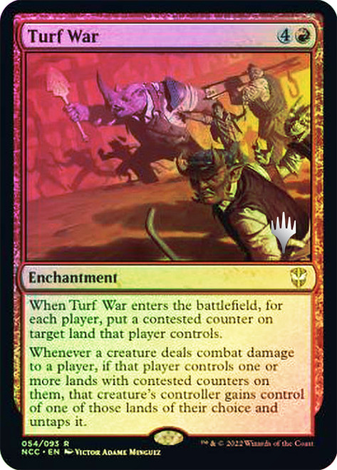 Turf War (Promo Pack) (Streets of New Capenna Commander)
Promo
Single
Magic: The Gathering