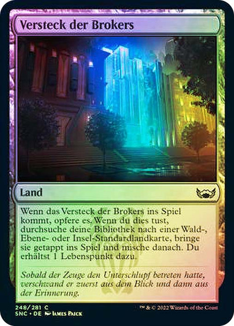 Brokers Hideout\nStreets of New Capenna - German\nSingle\nMagic The Gathering
