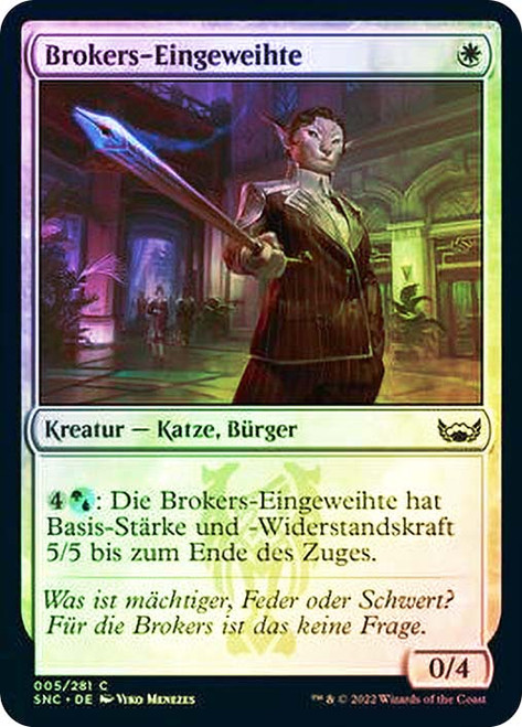 Brokers Initiate\nStreets of New Capenna - German\nSingle\nMagic The Gathering