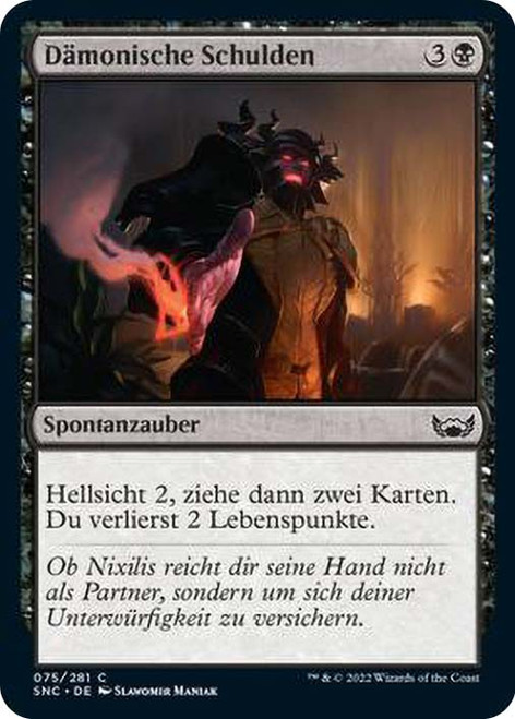 Demon's Due\nStreets of New Capenna - German\nSingle\nMagic The Gathering