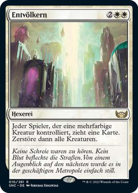 Depopulate\nStreets of New Capenna - German\nSingle\nMagic The Gathering