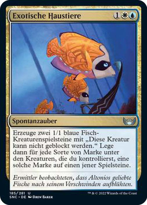 Exotic Pets\nStreets of New Capenna - German\nSingle\nMagic The Gathering