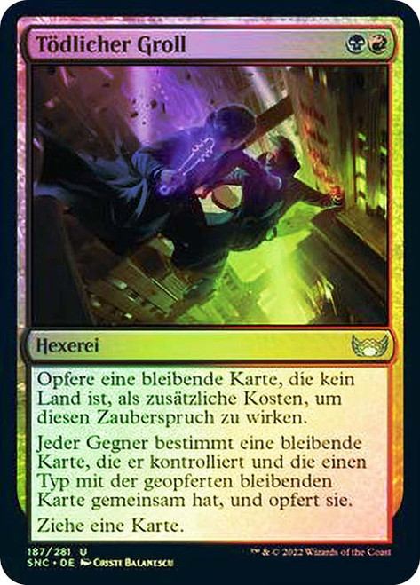 Fatal Grudge\nStreets of New Capenna - German\nSingle\nMagic The Gathering