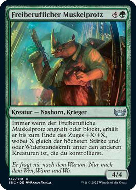 Freelance Muscle\nStreets of New Capenna - German\nSingle\nMagic The Gathering