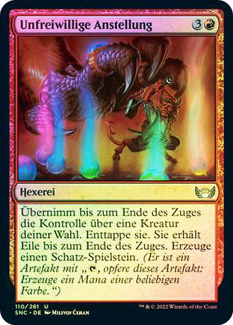 Involuntary Employment\nStreets of New Capenna - German\nSingle\nMagic The Gathering