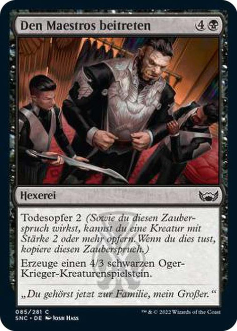 Join the Maestros\nStreets of New Capenna - German\nSingle\nMagic The Gathering