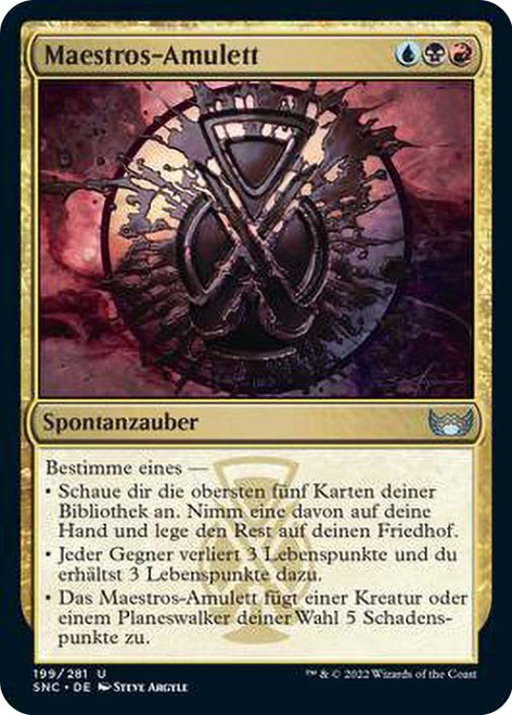 Maestros Charm\nStreets of New Capenna - German\nSingle\nMagic The Gathering