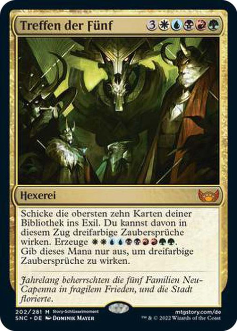 Meeting of the Five\nStreets of New Capenna - German\nSingle\nMagic The Gathering