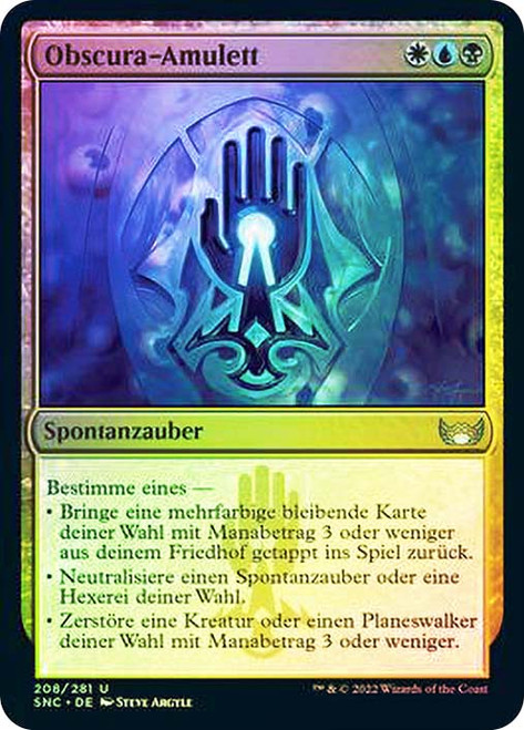 Obscura Charm\nStreets of New Capenna - German\nSingle\nMagic The Gathering