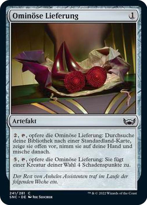 Ominous Parcel\nStreets of New Capenna - German\nSingle\nMagic The Gathering