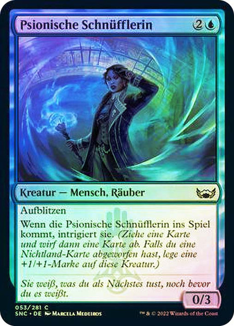 Psionic Snoop\nStreets of New Capenna - German\nSingle\nMagic The Gathering