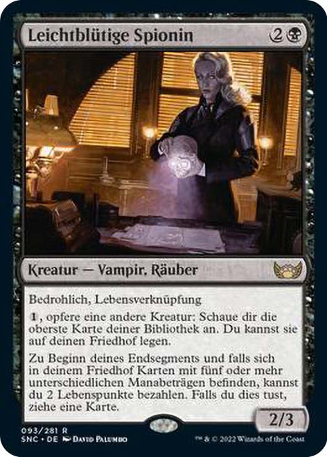 Sanguine Spy\nStreets of New Capenna - German\nSingle\nMagic The Gathering