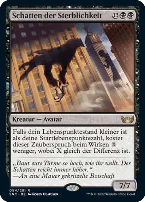 Shadow of Mortality\nStreets of New Capenna - German\nSingle\nMagic The Gathering