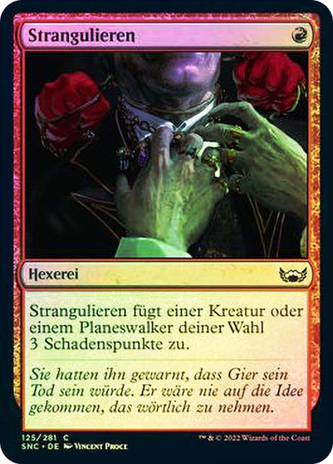 Strangle\nStreets of New Capenna - German\nSingle\nMagic The Gathering
