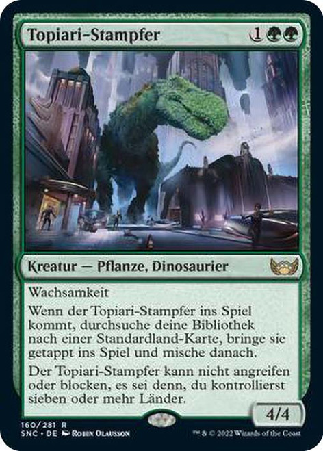 Topiary Stomper\nStreets of New Capenna - German\nSingle\nMagic The Gathering