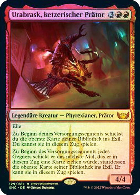 Urabrask, Heretic Praetor\nStreets of New Capenna - German\nSingle\nMagic The Gathering
