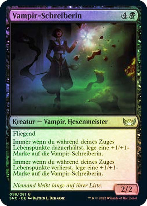 Vampire Scrivener\nStreets of New Capenna - German\nSingle\nMagic The Gathering