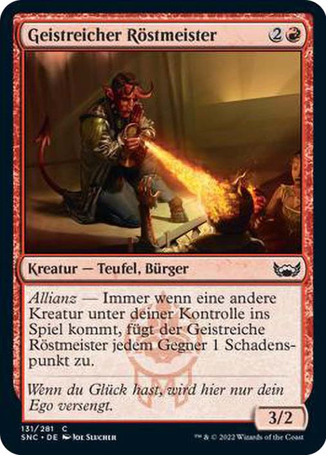 Witty Roastmaster\nStreets of New Capenna - German\nSingle\nMagic The Gathering