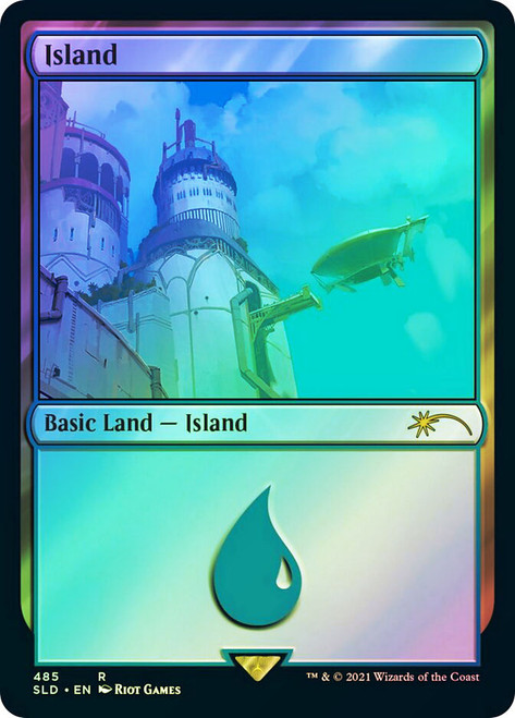 Island (Secret Lair) (#485)\nPromo: General\nSingle\nMagic The Gathering