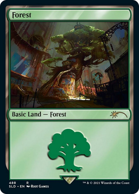 Forest (Secret Lair) (#488)\nPromo: General\nSingle\nMagic The Gathering