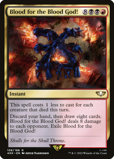 Blood for the Blood God!\nWarhammer 40,000 Commander\nSingle\nMagic The Gathering