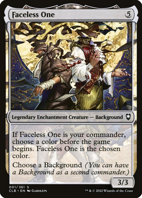 Faceless One\nCommander Legends: Battle for Baldur's Gate\nSingle\nMagic The Gathering