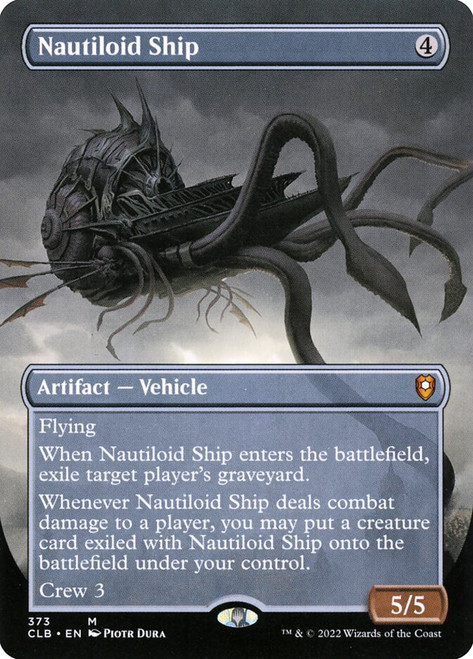 Nautiloid Ship (Borderless)\nCommander Legends: Battle for Baldur's Gate - Variants\nSingle\nMagic The Gathering