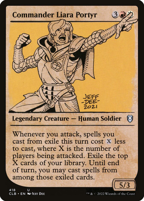 Commander Liara Portyr (Showcase)\nCommander Legends: Battle for Baldur's Gate - Variants\nSingle\nMagic The Gathering