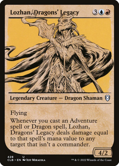 Lozhan, Dragons' Legacy (Showcase)\nCommander Legends: Battle for Baldur's Gate - Variants\nSingle\nMagic The Gathering