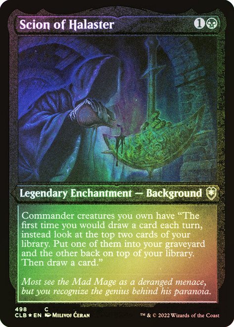 Scion of Halaster (Foil Etched)\nCommander Legends: Battle for Baldur's Gate - Foil Etched\nSingle\nMagic The Gathering