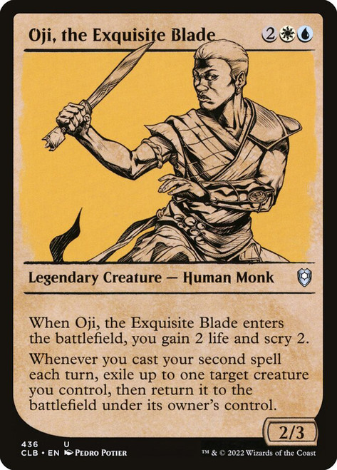 Oji, the Exquisite Blade (Showcase)\nCommander Legends: Battle for Baldur's Gate - Variants\nSingle\nMagic The Gathering