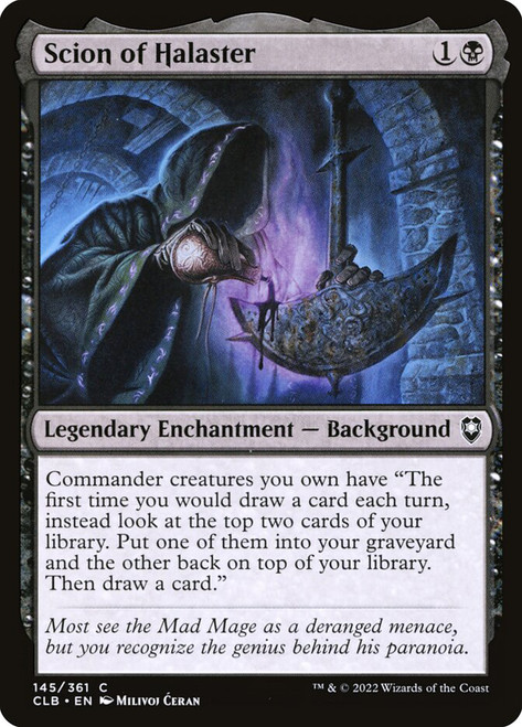 Scion of Halaster\nCommander Legends: Battle for Baldur's Gate\nSingle\nMagic The Gathering