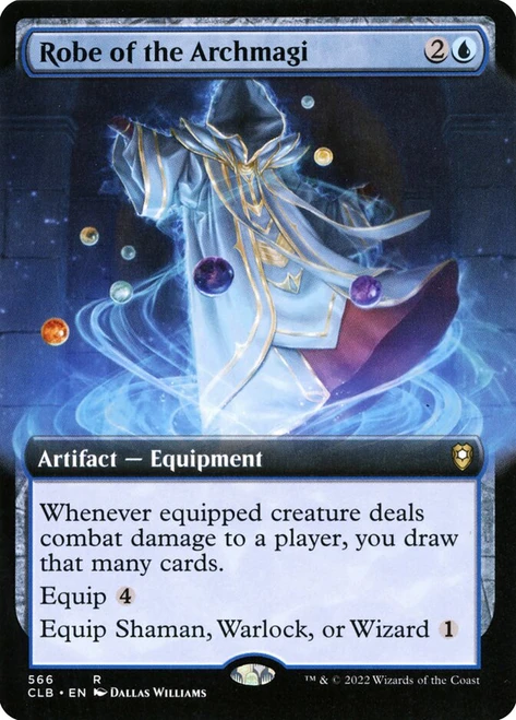 Robe of the Archmagi (Extended Art)\nCommander Legends: Battle for Baldur's Gate - Variants\nSingle\nMagic The Gathering