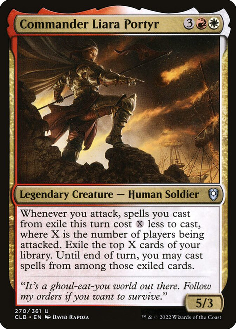 Commander Liara Portyr\nCommander Legends: Battle for Baldur's Gate\nSingle\nMagic The Gathering