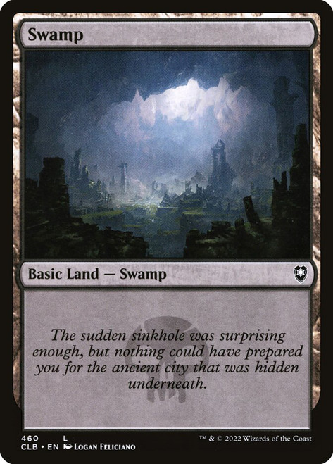 Swamp (#460)\nCommander Legends: Battle for Baldur's Gate\nSingle\nMagic The Gathering