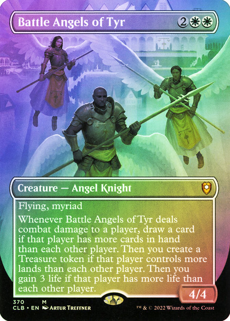 Battle Angels of Tyr (Borderless)\nCommander Legends: Battle for Baldur's Gate - Variants\nSingle\nMagic The Gathering