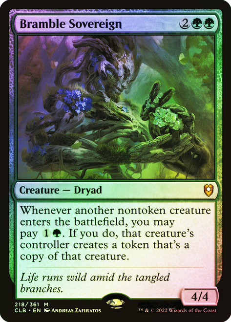 Bramble Sovereign\nCommander Legends: Battle for Baldur's Gate\nSingle\nMagic The Gathering