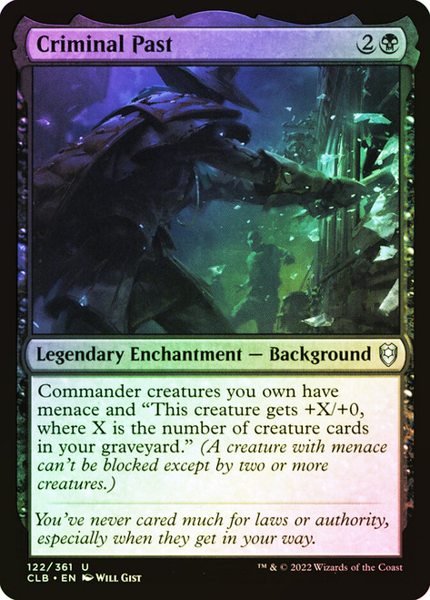 Criminal Past\nCommander Legends: Battle for Baldur's Gate\nSingle\nMagic The Gathering