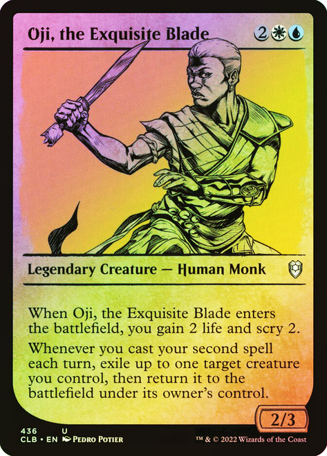 Oji, the Exquisite Blade (Showcase)\nCommander Legends: Battle for Baldur's Gate - Variants\nSingle\nMagic The Gathering