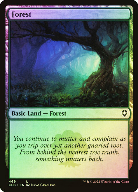 Forest (#469)\nCommander Legends: Battle for Baldur's Gate\nSingle\nMagic The Gathering
