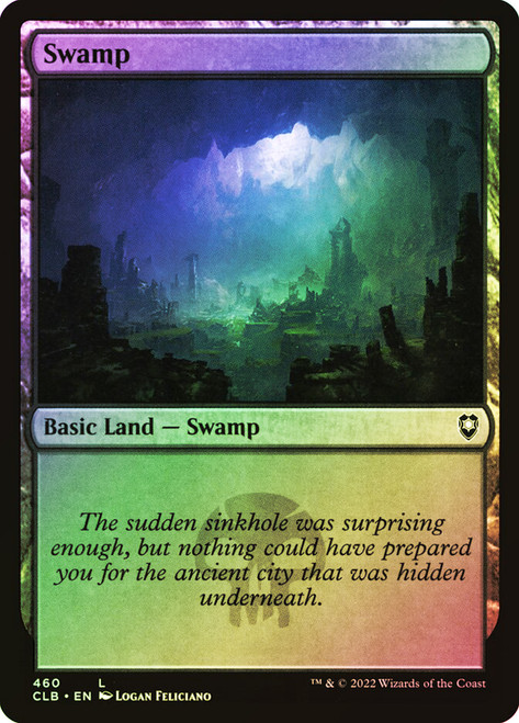 Swamp (#460)\nCommander Legends: Battle for Baldur's Gate\nSingle\nMagic The Gathering
